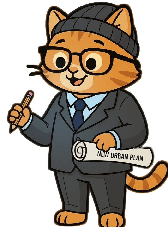 Professional Benjamin, the FlatFinder mascot